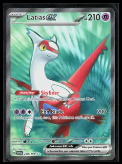 Latias ex 220/191 Ultra Rare Surging Sparks Pokemon NM - Image 1
