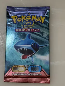 Sealed Pokemon EX Team Magma Vs Team Aqua Booster Pack SHARPEDO ART - Image 1