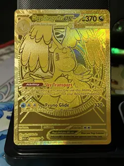 (1)Mega Dragonite ex 295/217 Gold Pokemon AND (1) Pikachu Ex Gold 179/131 -USA - Image 2