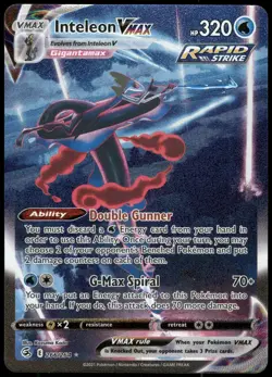Pokemon Inteleon VMAX Secret Rare SWSH08 Fusion Strike 266/264 NM - Image 1