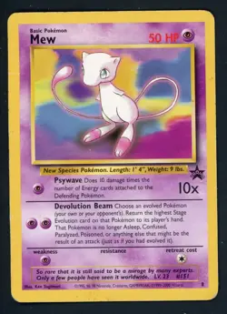 Mew 08/53 Black Star Promo Pokemon Card HP/DMG - Image 1