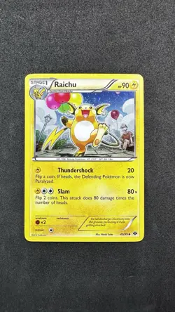 Pokemon TCG Raichu Next Destinities Cosmos Holo 40/99 LP With Swirl - Image 1