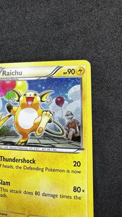 Pokemon TCG Raichu Next Destinities Cosmos Holo 40/99 LP With Swirl - Image 2