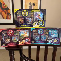 Pokemon TCG - Jolteon/Flareon/Vaporeon VMAX Premium Collection Box Bundle - NEW - Image 1