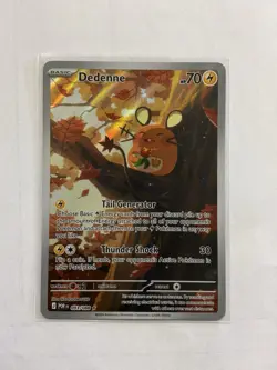 Pokemon Dedenne Full Art Rare Holo POR 093/088 Lightning Basic 70HP EN - Image 1