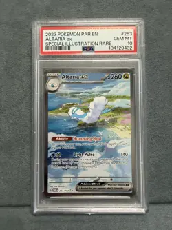 PSA 10 GEM MINT 2023 POKEMON SV ALTARIA EX PAR EN 253/182 PARADOX RIFT - Image 1
