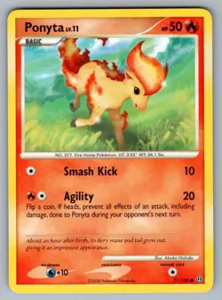 Ponyta 71/100 Common Stormfront Pokemon MP - Image 1