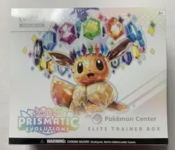 Pokemon TCG Prismatic Evolutions Pokemon Center ETB Elite Trainer Box - SEALED - Image 1