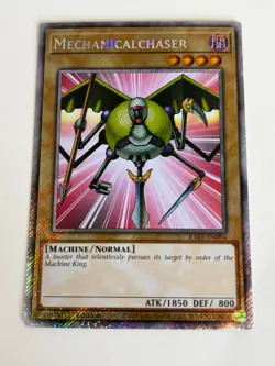 Yugioh Mechanicalchaser x 3 - 1st Edition Platinum Secret Rare NM - Free Holo A - Image 2