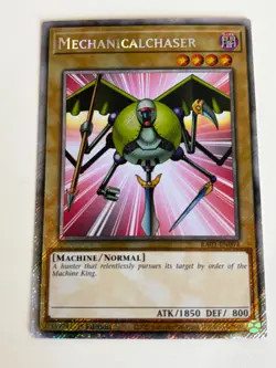Yugioh Mechanicalchaser x 3 - 1st Edition Platinum Secret Rare NM - Free Holo A - Image 3