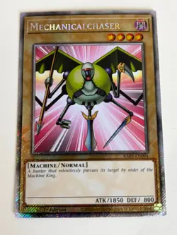 Yugioh Mechanicalchaser x 3 - 1st Edition Platinum Secret Rare NM - Free Holo A - Image 4
