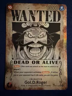 Gol D. Roger OP09 Wanted Alt Art – Carrying on His Will – One Piece TCG – EN - Image 1