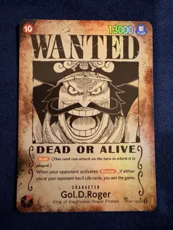 Gol D. Roger OP09 Wanted Alt Art – Carrying on His Will – One Piece TCG – EN - Image 3