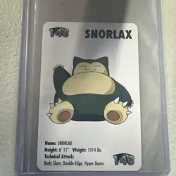 Snorlax #143 Pokemon Card Game Mini KFC 1998 - Image 1