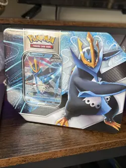 Pokemon Trading Card Game (TCG) V Strikers Tin featuring Empoleon V - Image 1