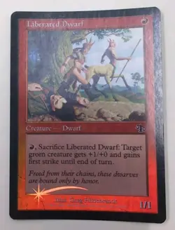 Liberated Dwarf Judgment Foil 95/143 MTG Magic The Gathering MINT Bright - Image 1
