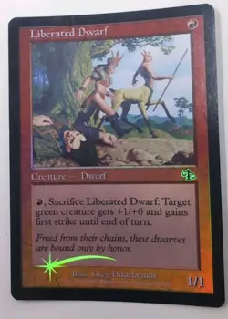 Liberated Dwarf Judgment Foil 95/143 MTG Magic The Gathering MINT Bright - Image 2
