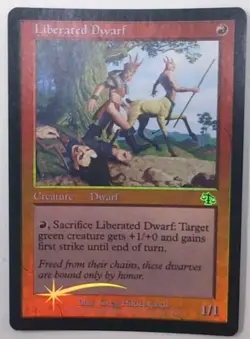 Liberated Dwarf Judgment Foil 95/143 MTG Magic The Gathering MINT Bright - Image 3