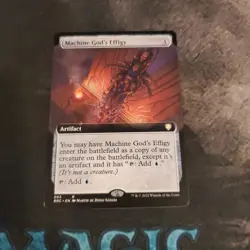 Machine God's Effigy (Extended Art) #63 (NM) Brothers' War BRC Magic MTG - Image 1