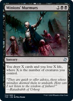 Minions' Murmurs FOIL Time Spiral Remastered PLD Black Uncommon CARD ABUGames - Image 1