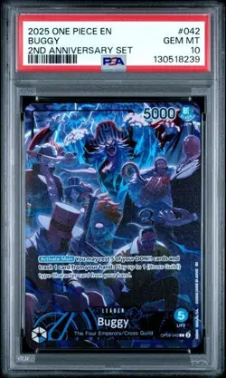 One PIece TCG English 2nd Anniversary Full Promo Cards PSA 10 SEQUENTIAL SET - Image 3