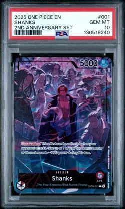 One PIece TCG English 2nd Anniversary Full Promo Cards PSA 10 SEQUENTIAL SET - Image 5