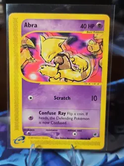 Abra 93/165 Common Expedition Base Set Pokemon Card 2002 WOTC E Reader - Image 1