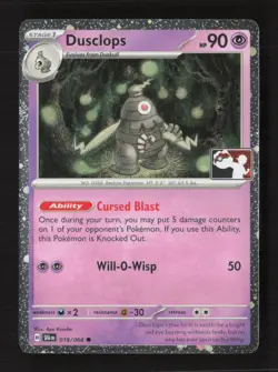 Dusclops Holo Prize Pack Series Cards 019/064 NM Pokemon TCG - Image 1