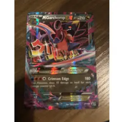 Pokemon M Garchomp EX XY168 Mega Holo Promo Card - Image 1