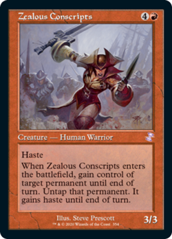 Zealous Conscripts Time Spiral Remastered NM Red Special MAGIC MTG CARD ABUGames - Image 1