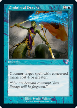 Disdainful Stroke Time Spiral Remastered NM Blue Special MAGIC MTG CARD ABUGames - Image 1