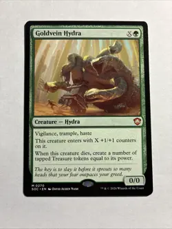 Goldvein Hydra - Commander: Secrets of Strixhaven MTG Plus Bonus Rare!!! - Image 1