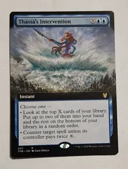 MTG Thassa's Intervention (Extended Art) - Theros Beyond Death Regular NM Magic - Image 1