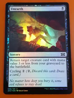 1x Unearth | FOIL | Double Masters 2022 | MTG Magic Cards - Image 1