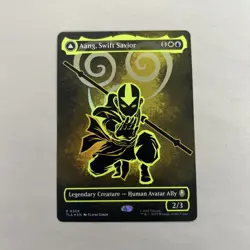 Aang, Swift Savior (Borderless) (Neon Ink Foil) Avatar: The Last Airbender Foil - Image 2