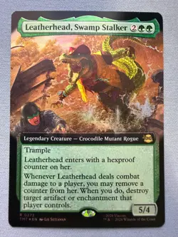 Leatherhead, Swamp Stalker (Extended Art) *FOIL* - NM - MTG TMNT TMT #272 - Image 1