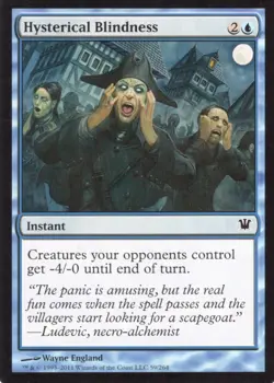 4X HYSTERICAL BLINDNESS 59/264 INNISTRAD MTG MAGIC LP X4 (yourdeckbuilder) - Image 1