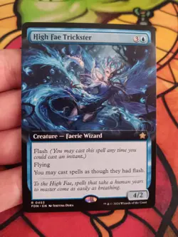 High Fae Trickster (Extended Art) Foundations MTG MINT - Image 1