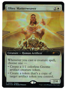 MTG OLTEC MATTERWEAVER OUTLAWS OF THUNDER JUNCTION BIG SCORE FOIL PROMO WHITE NM - Image 1