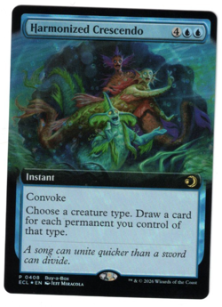 MTG HARMONIZED CRESCENDO LORWYN ECLIPSED FOIL BUY-A-BOX PROMO BLUE INSTANT NM - Image 1
