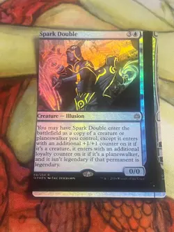 MTG NFC "miscut" War of the Spark Foil Spark Double #1 - Image 1