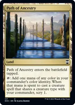 Path of Ancestry Kaldheim Commander NM Land Common MAGIC GATHERING CARD ABUGames - Image 1
