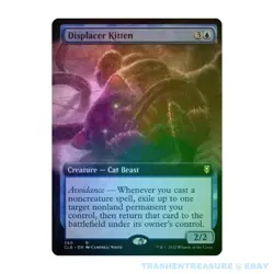 EXTENDED FOIL 1 x Displacer Kitten / Battle for Baldur's Gate (CLB 2022) NM MTG - Image 1