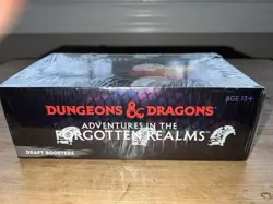 DND Adventures in the Forgotten Realms AFR Draft Booster Box Sealed Mtg Magic - Image 1