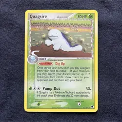 Pokemon Quagsire 21/101 EX Dragon Frontiers Delta Species Regular 2006 - Image 1