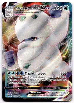 Galarian Darmanitan VMAX 037/185 Holo VMAX Rare Vivid Voltage Pokemon Holo NM - Image 1