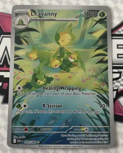 🔥Pokemon Leavanny 089/086 SV11W White Flare Full Art Illustration Rare NM+🔥 - Image 1