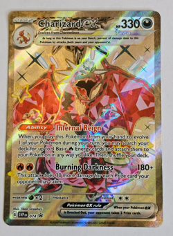 Charizard ex Tera Full Art Gold Promo SVP 074 – Pokemon Card - Image 1