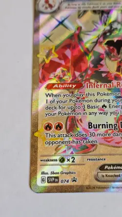 Charizard ex Tera Full Art Gold Promo SVP 074 – Pokemon Card - Image 2
