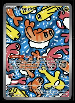 Tatsugiri 186/167 Illustration Rare Twilight Masquerade Pokemon NM/M - Image 1